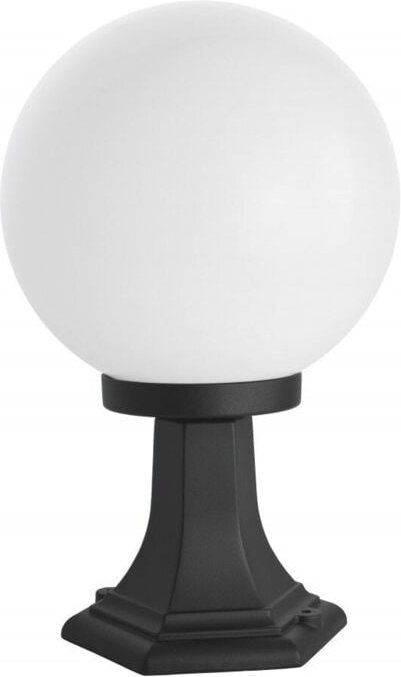 Gartenlampe 41 cm Kugel weiß oder geräuchert 25 cm 1xE27 schwarz IP43 SU-MA KULE K 4011/1/K 250