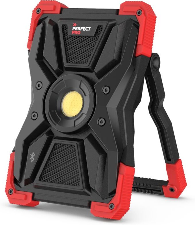 Perfectpro - AkkuLED-Strahler mit Bluetooth Lautsprecher und usb-c