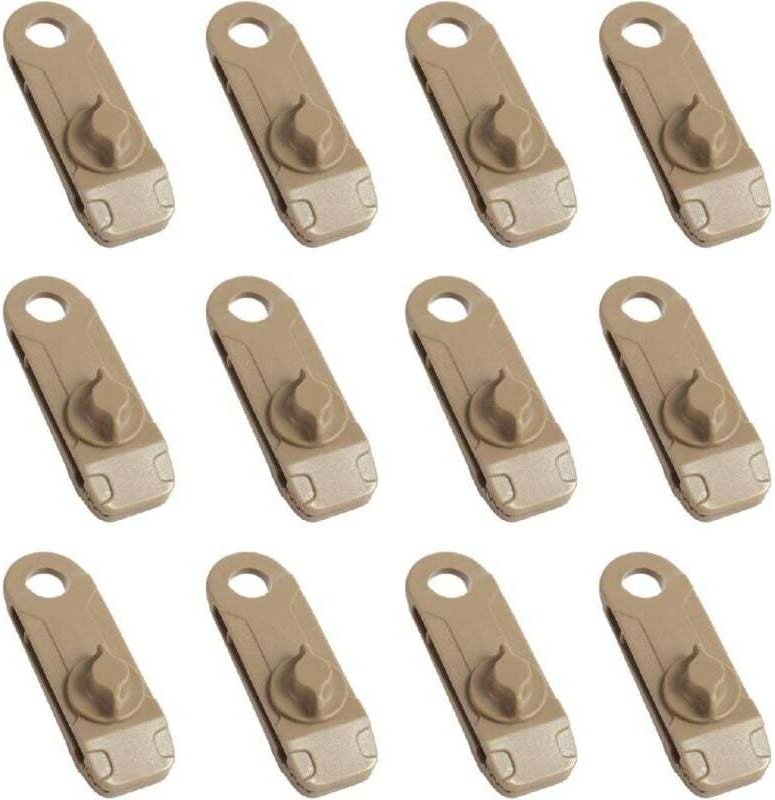 Thumbnail - Vtizikl Clips de fixation pour bâches de camping, en plastique, avec petits œillets, pour auvents, toiles d'ombrage, jar...