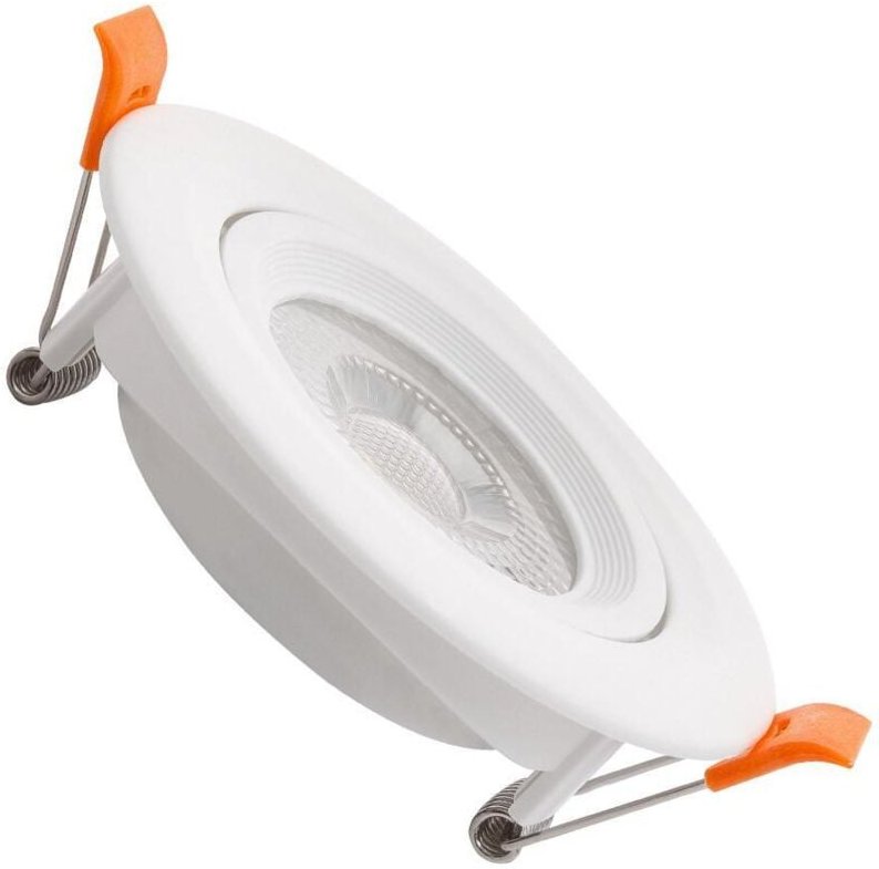 Efectoled - led Downlight Einbaustrahler 7W Rund solid Slim Ausschnitt ø 75 mm 3000K Warmweiß