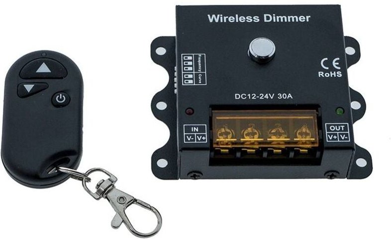 PWM-Funkdimmer mit einstellbarer Frequenz und Dimmkurve 12/24V