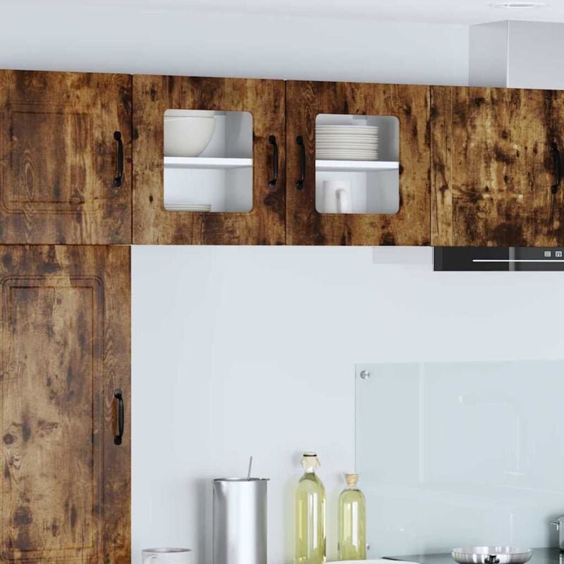Thumbnail - Küchenwandschrank 2 pcs Geräucherte Eiche 40 x 31 x 40 cm vidaXL