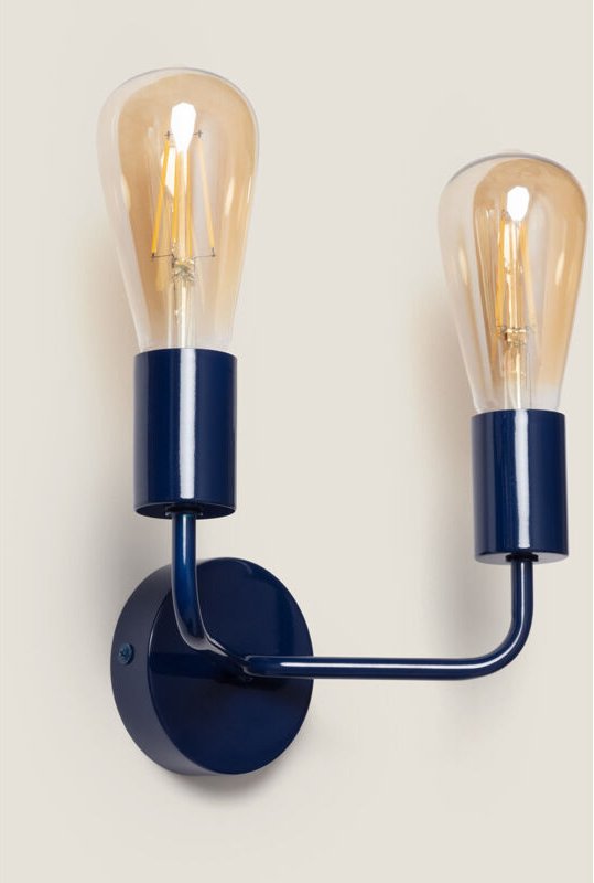 Wandleuchte Jayso 2 Spots Blau