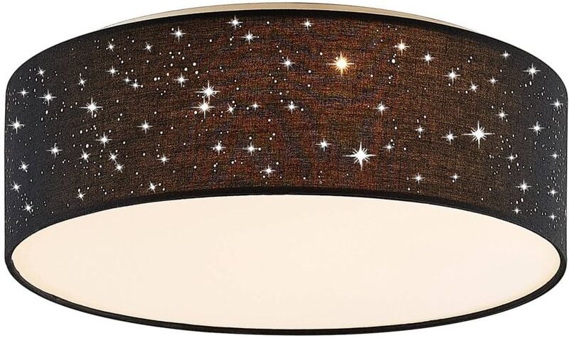 Thumbnail - Lindby - led Deckenleuchte 'Ellamina' aus Textil für Wohnzimmer & Esszimmer von