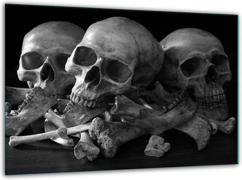 Glashackbrett Mythos 30 x 22 Schädel Temperet