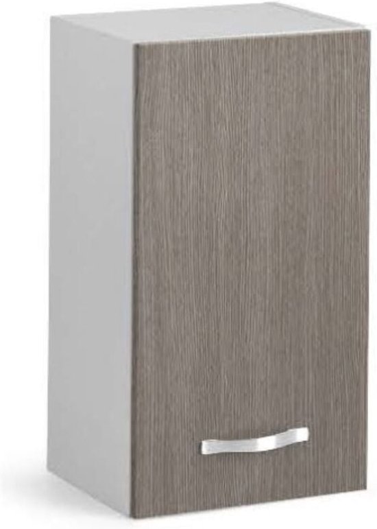 Azur Line - Hängeschrank Küche 1 Tür 40X30X72H finish larice grau