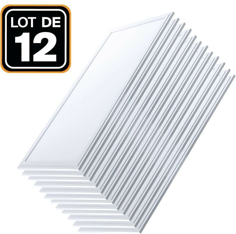12 Dalles led 1200x300 40W Blanc Neutre 4000k Haute Luminosité - Plusieurs modèles disponibles