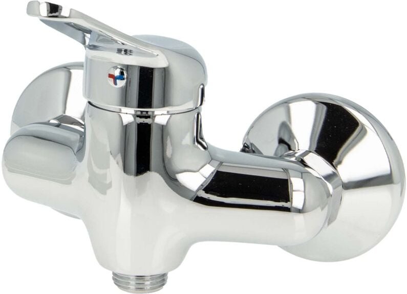 TIEMME G10 Gamma Einhand - Brausearmatur, glanzverchromt, SONDERAUSFÜHRUNG mit Stichmaß 100 mm, ohne Garnitur