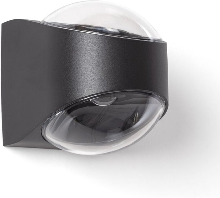 Led Wandleuchte Außen 12W Aluminium doppelseitige Beleuchtung Adelfa Schwarz