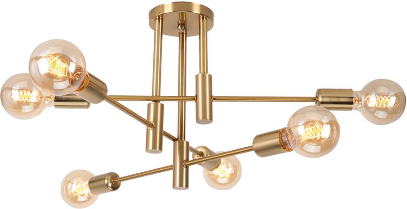 6-Flammige Moderne Deckenleuchte E27 Eisen Deckenlampe Flurlampe für Wohnzimmer Esszimmer Küche Bars - Ohne Leuchtmittel...
