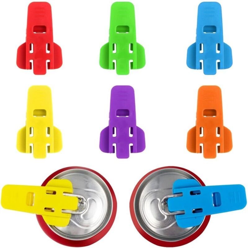 6-teiliges Getränkedosenöffner-Set zum Öffnen von Getränken, Flaschenöffner, Dosendeckelentferner, manueller Dosenöffner...