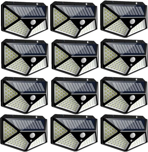 Solarlampen 100LED IP65 Wasserdicht Outdoor - 12er Pack