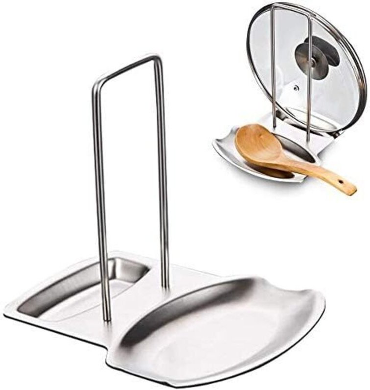 Deckelhalter Löffelhalter Messer Löffel Gabeln Pfannenwender Edelstahl Besteckhalter Deckelhalter Küchenutensilien Organ...