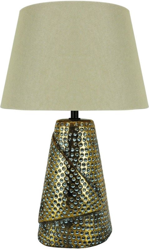 Thumbnail - MAGDA E27 Tischleuchte, gold/beige