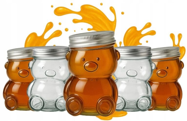 5 x 30 ml Glas mit Deckel für Honig, Marmelade, Gewürze (Mini-Gläser)