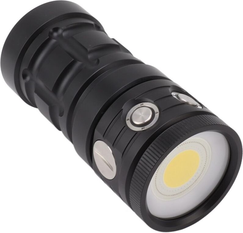 18000LM LED-Tauchtaschenlampe, IPX8 wasserdicht, Unterwasser 100M, für Höhlentauchen, Freitauchen mit 3 Lichtquellen