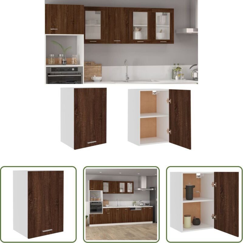 vidaXL Holzwerkstoff - Hängeschrank Lyon Braun Eichen-Optik 39,5x31x60 cm Holzwerkstoff