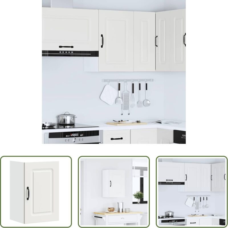 Küchenmöbel - Küchen-Hängeschrank Kalmar Weiß Holzwerkstoff