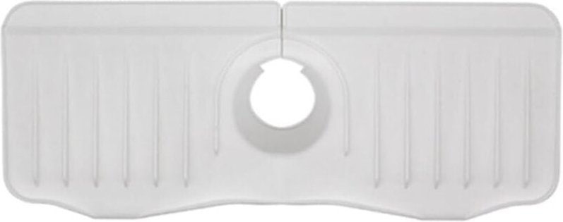 Spritzschutz für Küchenspülen, Tropfschutz für Spülbeckenarmaturen, robuster Spritzschutz, weiß