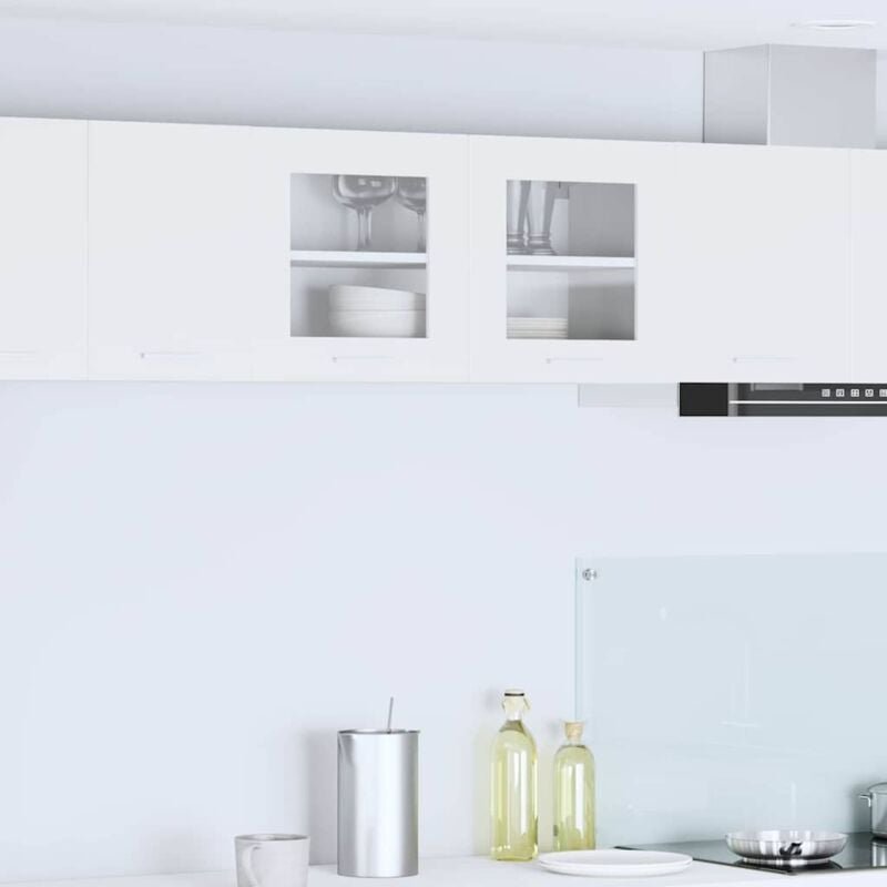 Hängeschrank mit Speicher Weiß 80 x 31 x 40 cm Holzwerkstoff vidaXL