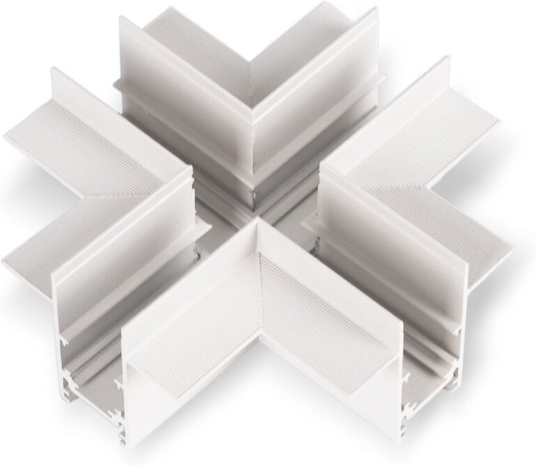 Barcelona Led - X-Verbinder für eingelassene Magnetschienen 20 mm - Weiß