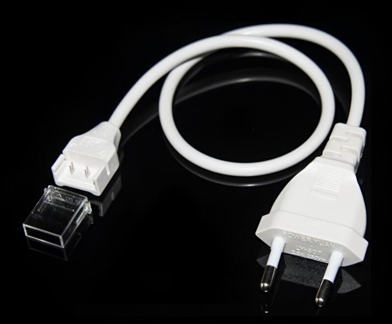 Efectoled - Anschlusskabel für LED-Streifen ohne Gleichrichterkabel 220V ac cob Silicone flex Breite 10 mm Einfarbig Wei...