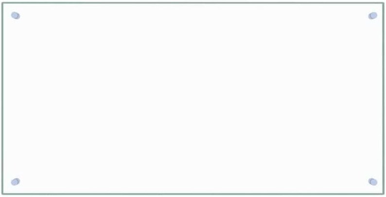 vidaXL Küchenrückwand Transparent 100×50 cm Hartglas