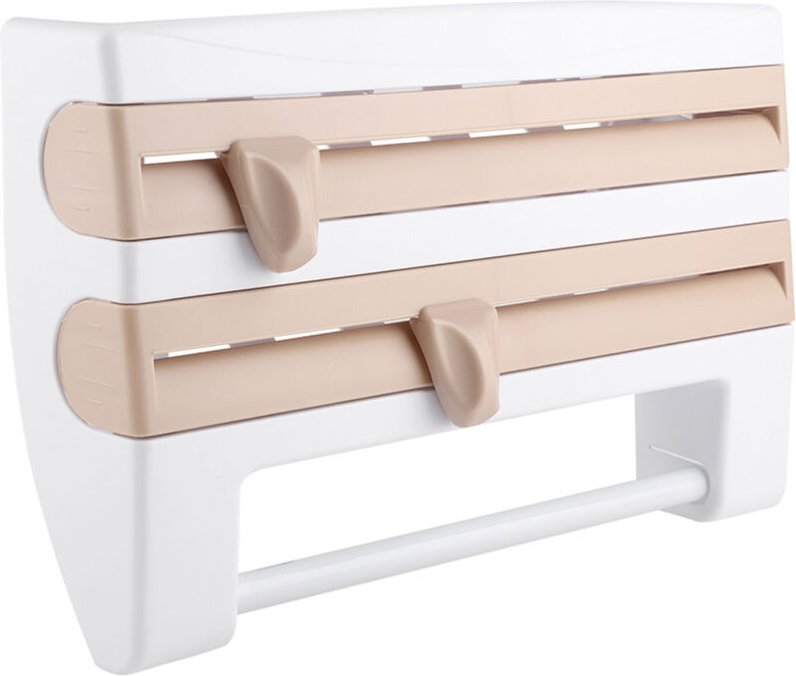 Eosnow Küchensauce Flaschenlager Rack Paper Handtuchhalter Halterung Werkzeug Haltung Film Schnitt Khaki