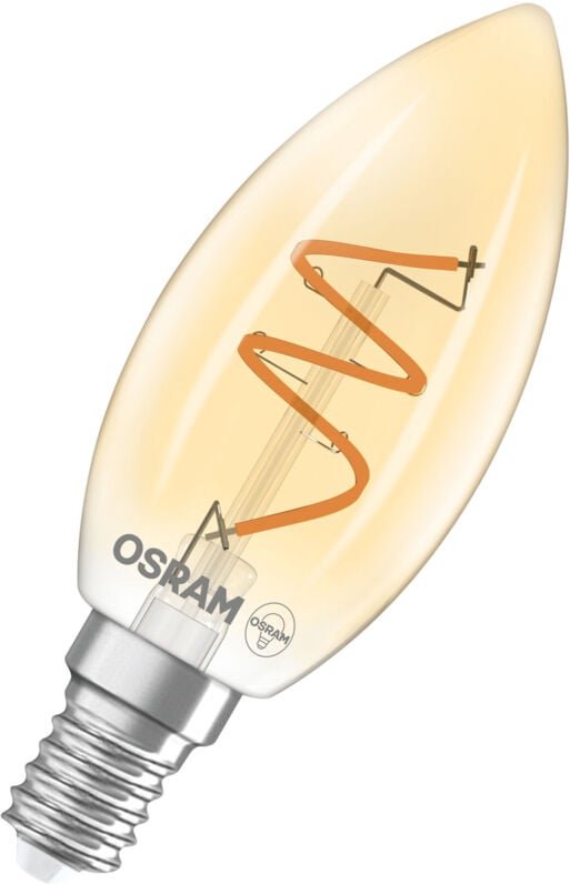 Osram - Vintage 1906 Classic ist eine warmweiße, dimmbare LED-Lampe in Minikerzenform mit spiralförmigem Filament. Sie b...