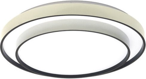 Fabrilamp - fana deckenleuchte 60w 3000-4200-6500k weiss/schwarz 9x50x50cm 5400lm mit fernbedienung