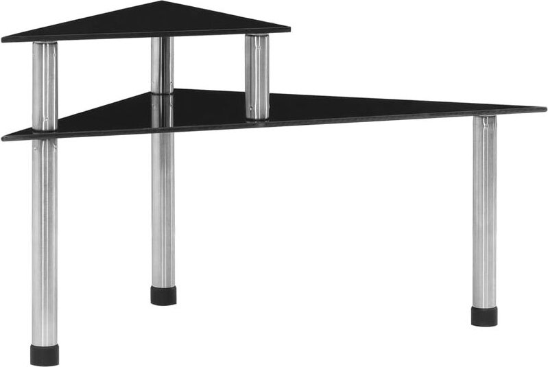 Küchenregal Schwarz 49,5x35x26 cm Hartglas vidaXL