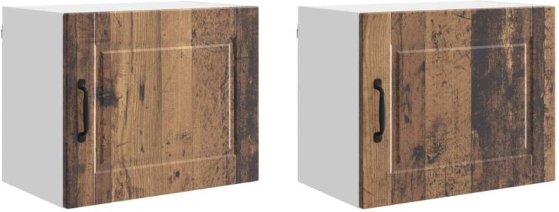 Küchenschrank 2 pcs Altholz 50 x 31 x 40 cm Holzwerkstoff vidaXL