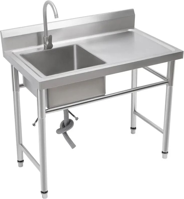 Gourmet-Spülbecken Küchenspülbecken Spülbeckentechnologie Edelstahlspülbecken Tragkraft 440 lb, Höhe 36,6 Zoll.