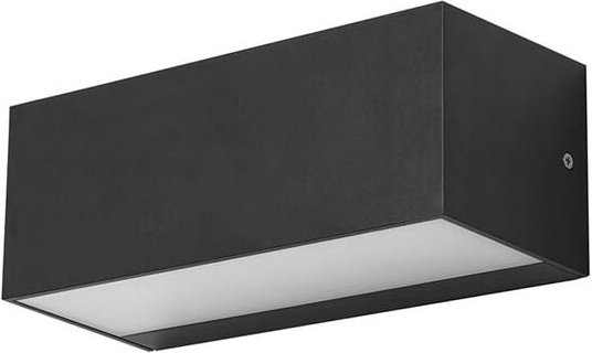 Leds-c4 - Ara big aplique exterior de empotrable de pared para bombilla E27 en color gris