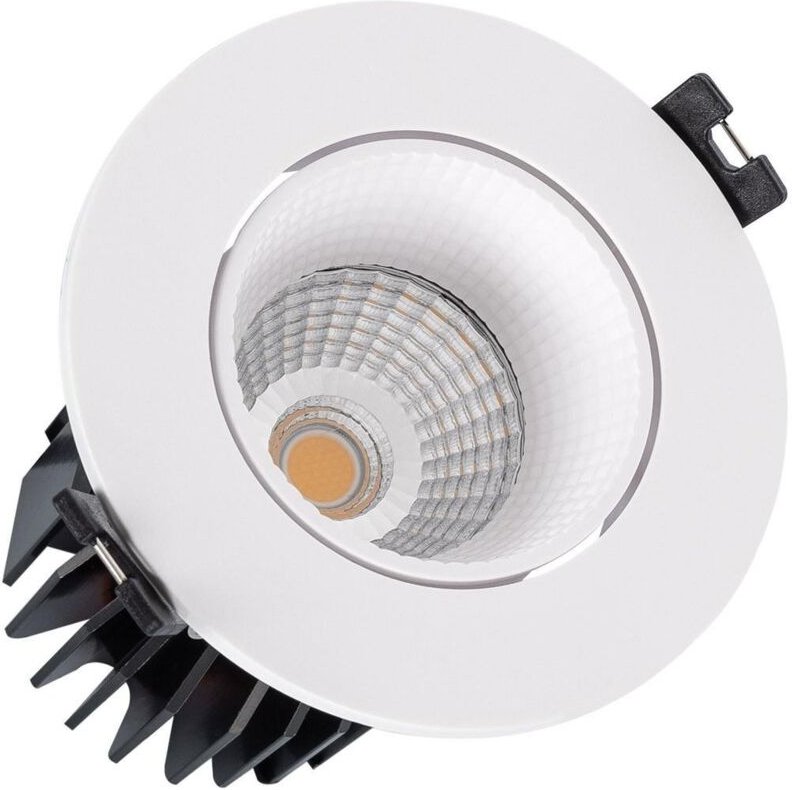 LED Downlight Einbaustrahler 15W Rund LIFUD Ausschnitt Ø75 mm 4000K Weiß / Schwarz Neutralweiß