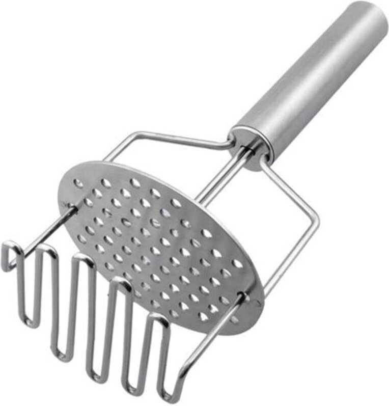Praktischer Kartoffelstampfer aus Edelstahl, robuster Kartoffelstampfer zum Kochen von Speisen
