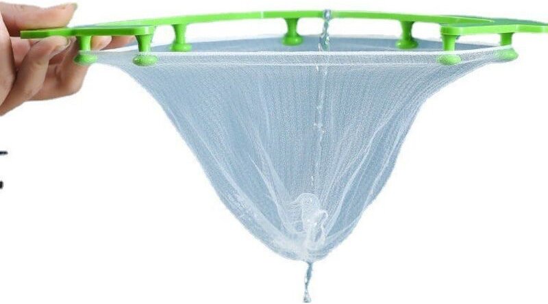 Dreieckiger Abtropfkorb, Einweg-Müllbeutel, Anti-Verstopfungs-Abflusssieb, Küchenmüllbeutel (3 Stück/Set)