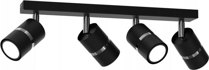 Frei. Ewilight JOKEYS Streifen-Deckenleuchte, verstellbar 4x GU10