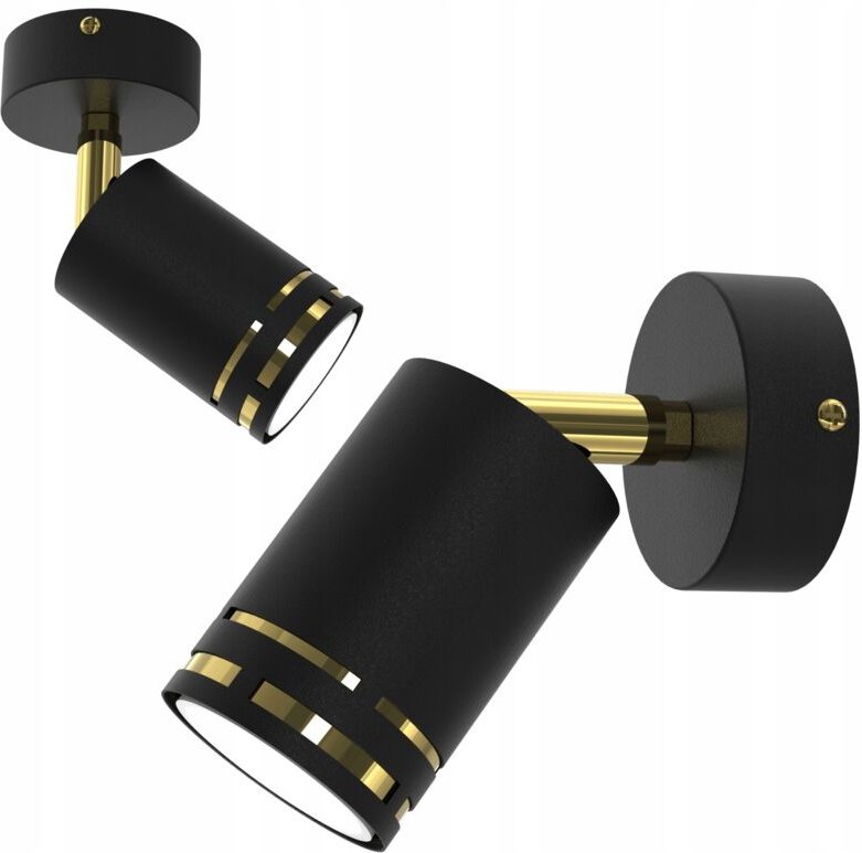 Schwarz Gold Bewegliche Wandleuchte Led Gu10 Polish Spot Lamp Reflektor