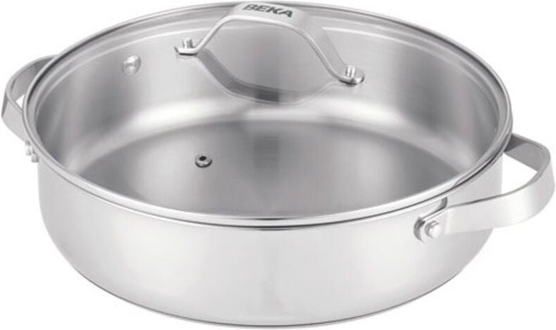 28 cm edelstahl-bratpfanne + deckel - Beka - 101037