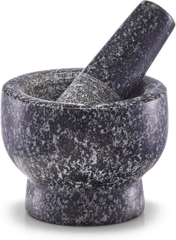 Mörser & Stößel-Set Granit anthrazit