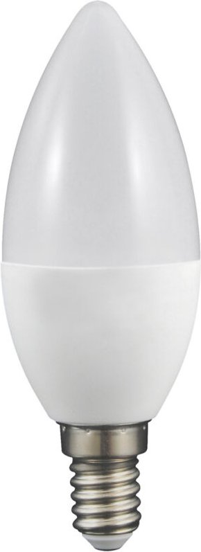 LED-Lampe C37 E14 DW 560lm milchig Platin 312129 Polux