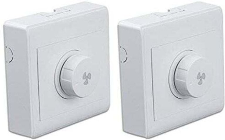 Set mit 2 Einstellungen für Deckenventilatoren, stufenlose Geschwindigkeitsregelung, Wandschalter, 220 V, 10 A, für 300-...