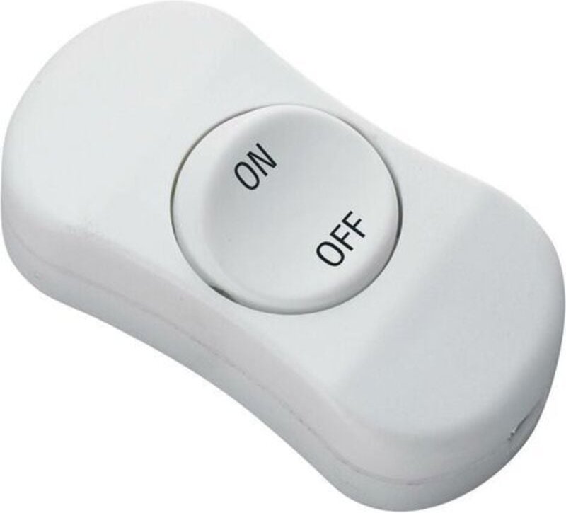 TC-R13-901 Schnurschalter Weiß 1 x Aus/Ein 6 a 1 St. - Tru Components