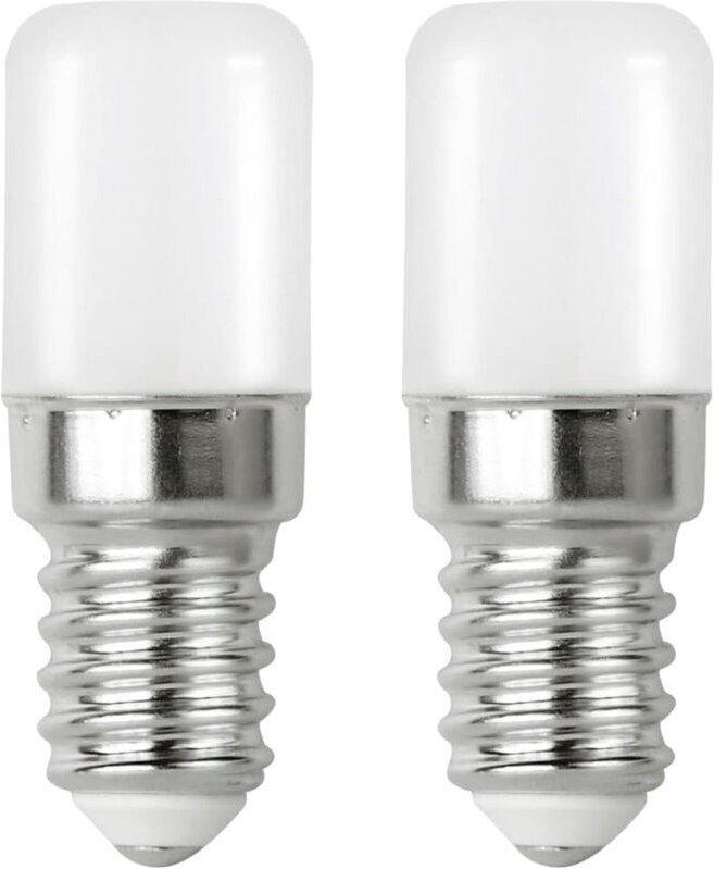 2er-Pack E14 2W LED-Lampen, Ersatz für 20W Halogenlampen für Kühlschränke, Kaltweiß 6000K, Gefrierfach E14 SES Dunstabzu...