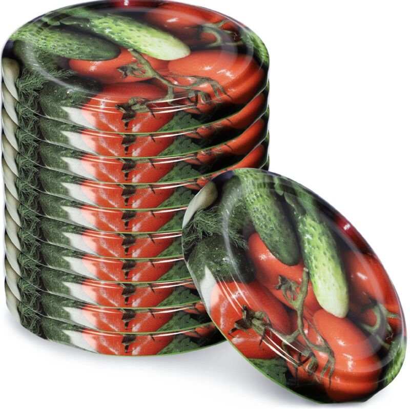 Deckel für Gläser, fi 66 mm, 10 Stück, Gemüse - Kadax