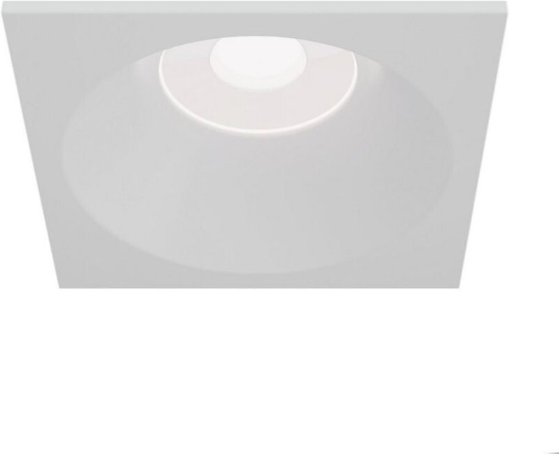 Zoom Einbau-Downlight quadratisch Weiß, 1 Licht IP65, GU10