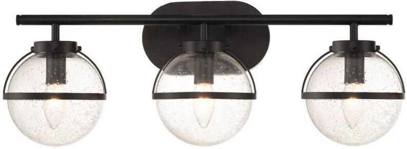 Elstead Hinkley Hollis Badezimmer-Wandleuchte Schwarz, IP44