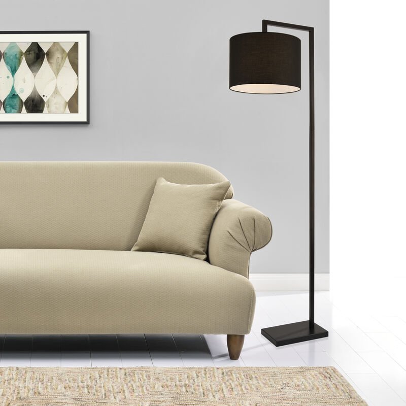 Stehleuchte Düsseldorf 161 cm E27 Max. 60W Schwarz Lux.pro