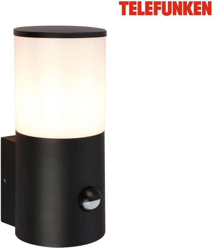 Telefunken - Wandlampe Außen Außenleuchte Außenbeleuchtung Bewegungsmelder Spritzwasserschutz
